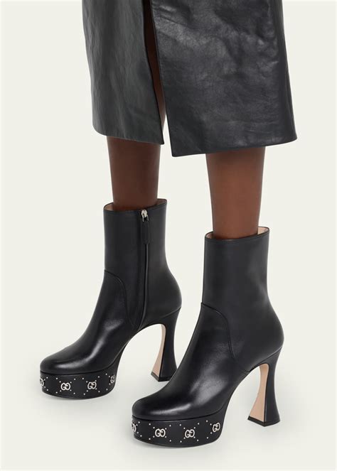 gucci gg 115 s mw1e|Buy Gucci GG Stud 115 Leather Platform Boots for.